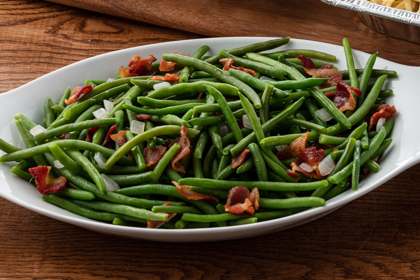 Green Beans with Bacon & Onions